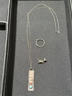 Sterling Silver Jewelry Lot (3), Vintage Pin, Artisan Crafted Necklace and Ring