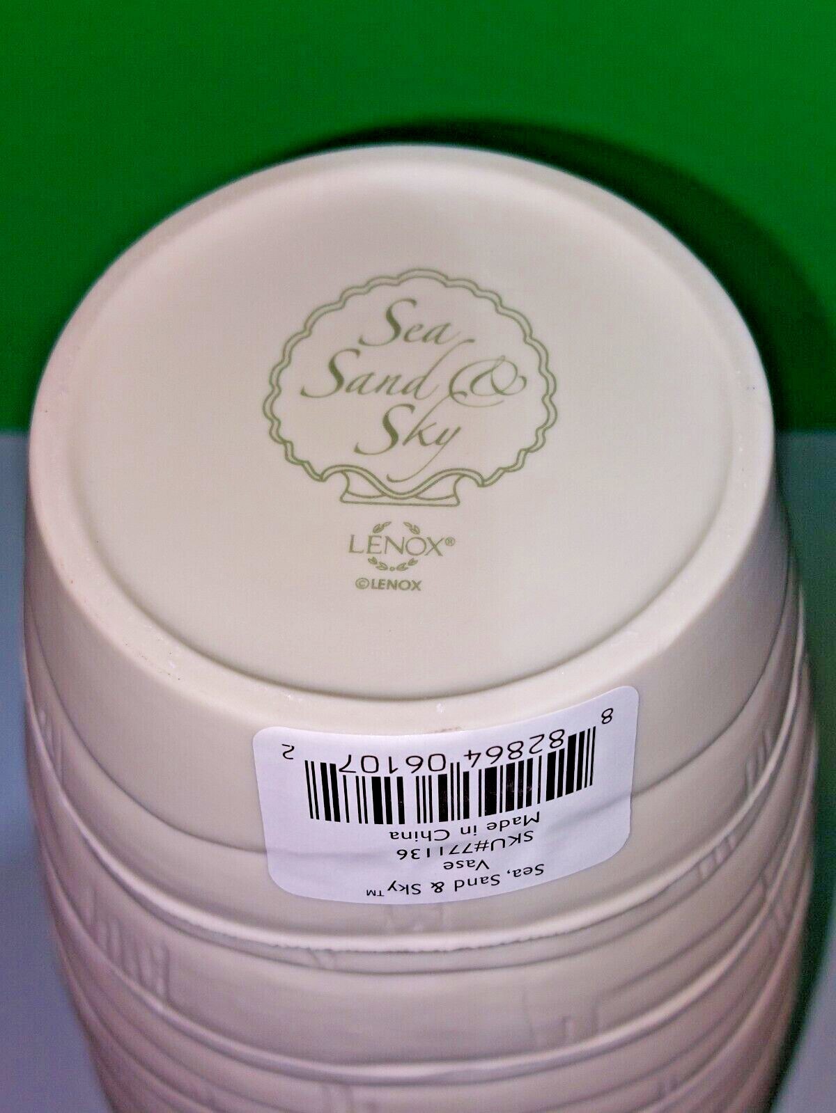  LENOX SEA, SAND & SKY Beach themed VASE 10 3/4" tall -- -- -- NEW in BOX