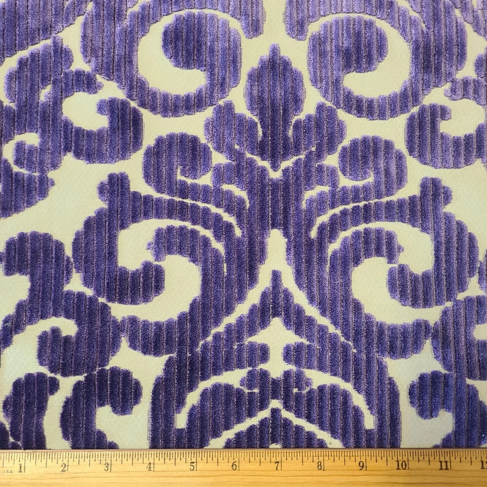 Tela de damasco de terciopelo de corte de lujo JF para tapicería pesada tela para decoración del hogar por comprar Foto 3 de 3