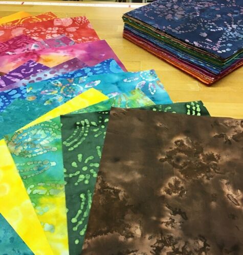 10" Layer Cake Squares Assortment: BATIK - 24+ pieces USA NIP - Picture 5 of 6