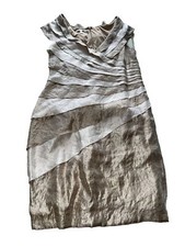 London Style Size 16 Dress Length 42” Zip Tiered V Neck Lined 2500