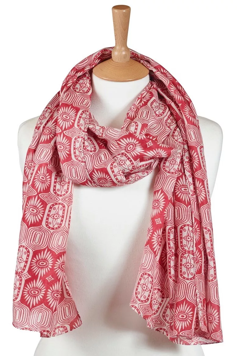 Red silk cheap scarf ladies