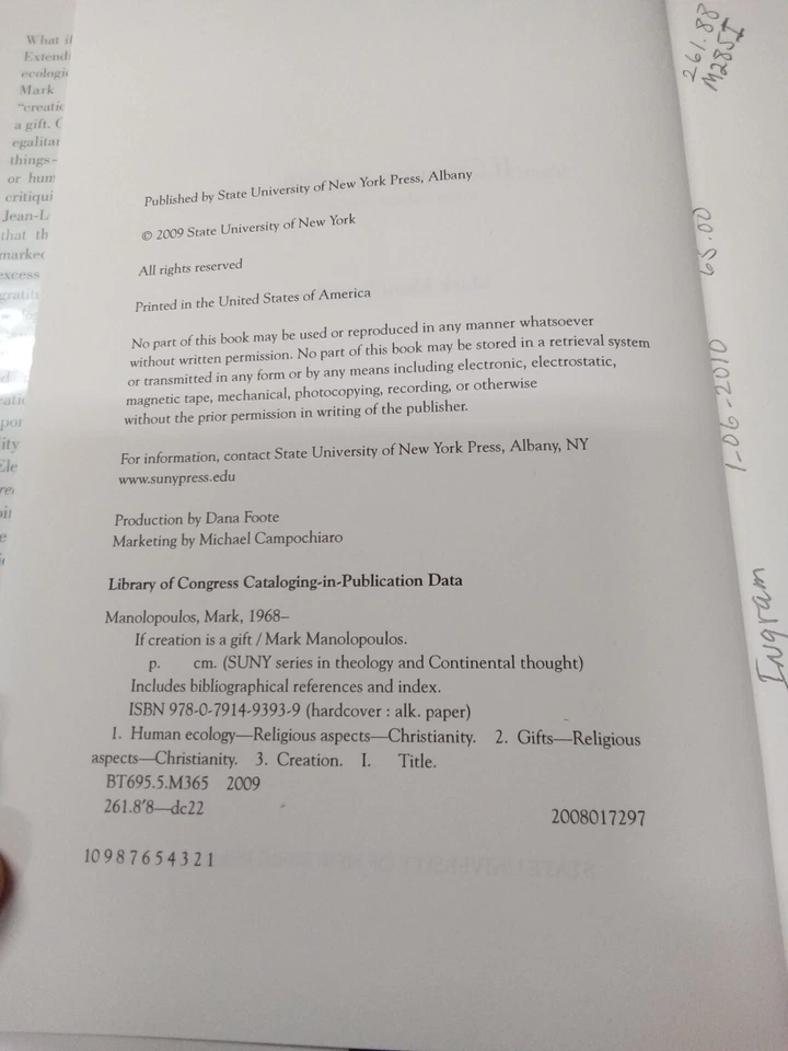 If Duration Is A Gift Mark Manolopoulos 2009 Hardcover - Image 2 of 4