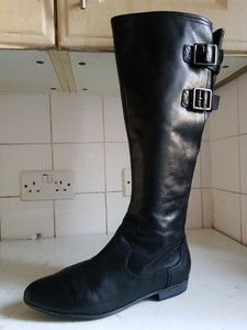 clarks boots knee high