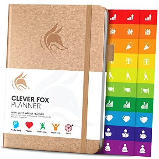 Planner – Undated Weekly & Monthly Planner A5 (5.8'' x 8.3'') Pearl (Undated)-image