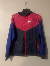 NIKE YOUTH BOY'S XL WINDBREAKER WINDRUNNER HOODED FULL ZIP JACKET 728321 451