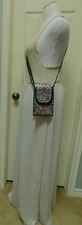 EEEkit Women Retro Embroidery Mini Crossbody Bag Cellphone Pouch NWOT