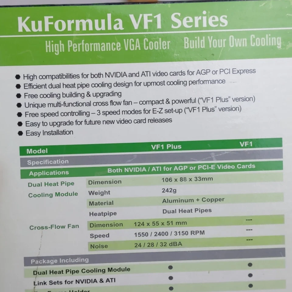 Sytrin KuFormula VF1 Series High Performance VGA Cooler Aluminum Copper PC GPU - Image 2 of 4