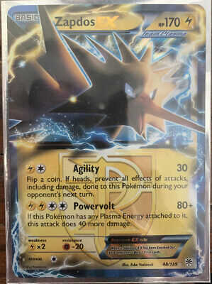 Card Zapdos-EX 48/135 da coleção Plasma Storm