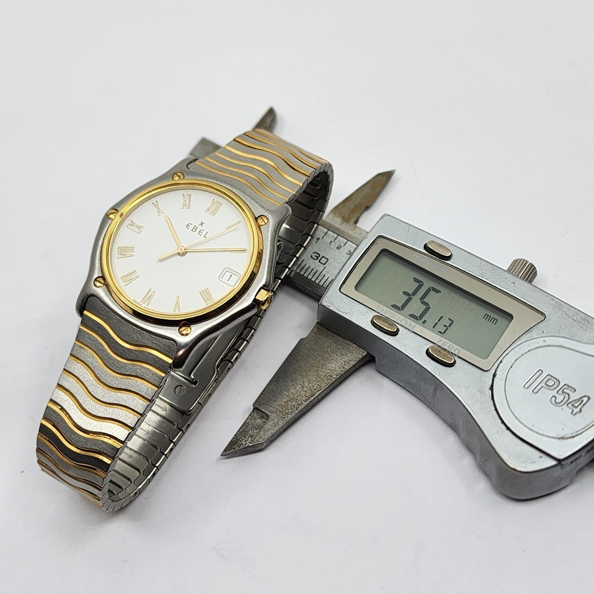 Ebel Classic Sports Wave 750 18k & Steel Quartz Mens Watch 35mm | eBay