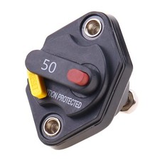 32V DC 50A Circuit Breaker Fuse Inverter with Manual Reset for Trolling Motors