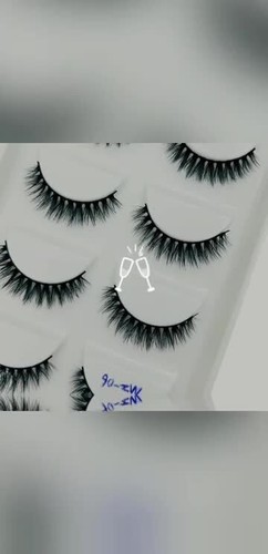 Wholesale 5Pairs 3D Natural Mink False Eyelashes Extension Fake Eye Lashes Faux - Video 1 of 1