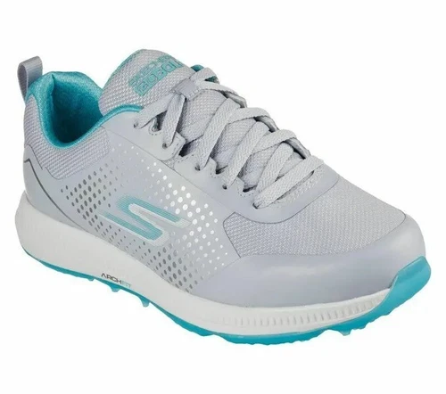 Skechers Women's Go Golf Elite 5 Golf Shoes - Gray / Aqua (123031/GYAQ) *NEW
