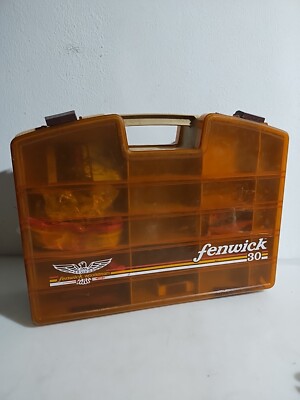 Vintage Fenwick Woodstream Fenwick 30 Double Sided Fish Tackle Box Organizer