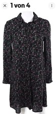 Blusenkleid Hemdkleid durchgehend geknöpft Gr S neu 100% Viscose