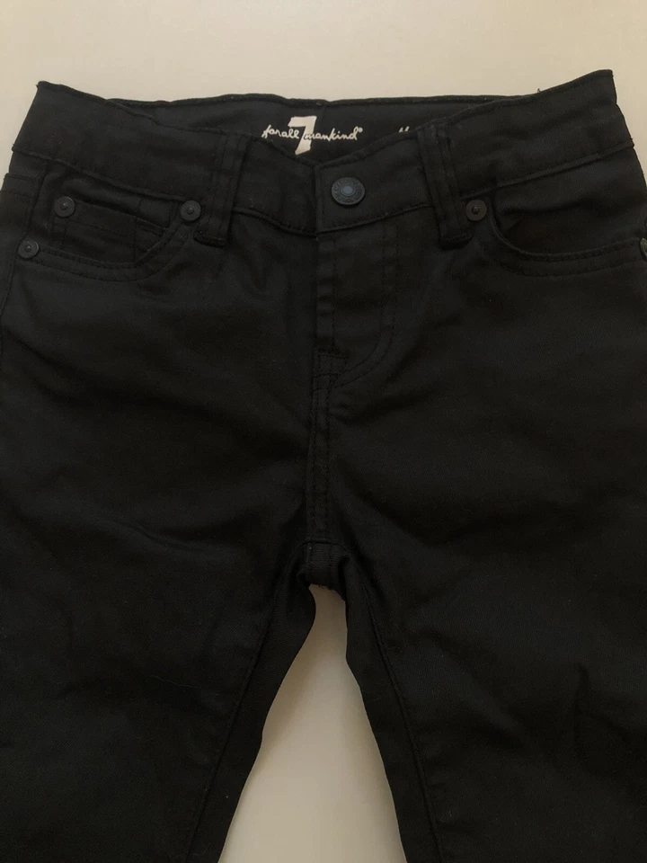 Seven for all mankind Jeans Hose Gr. 6 116 schwarz skinny neuw. - Bild 3 von 4