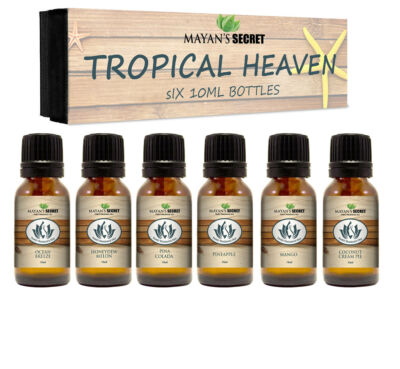 Premium Grade Fragrance Oil -Tropical Heaven- Gift Set 6/10ml 