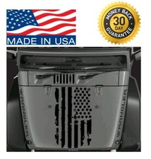 Distressed Usa Flag Hood Vinyl Decal Sticker Fits Any Hood Jeep Wrangler