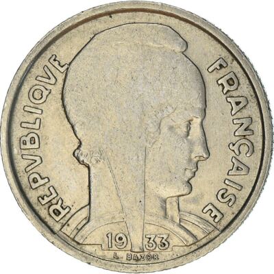 French 5 Francs Coin | Third Republic Bazor | KM887 | France