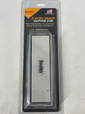Smith's 6'' Natural Arkansas Sharpening Stone MBS6 - MADE IN THE USA!!