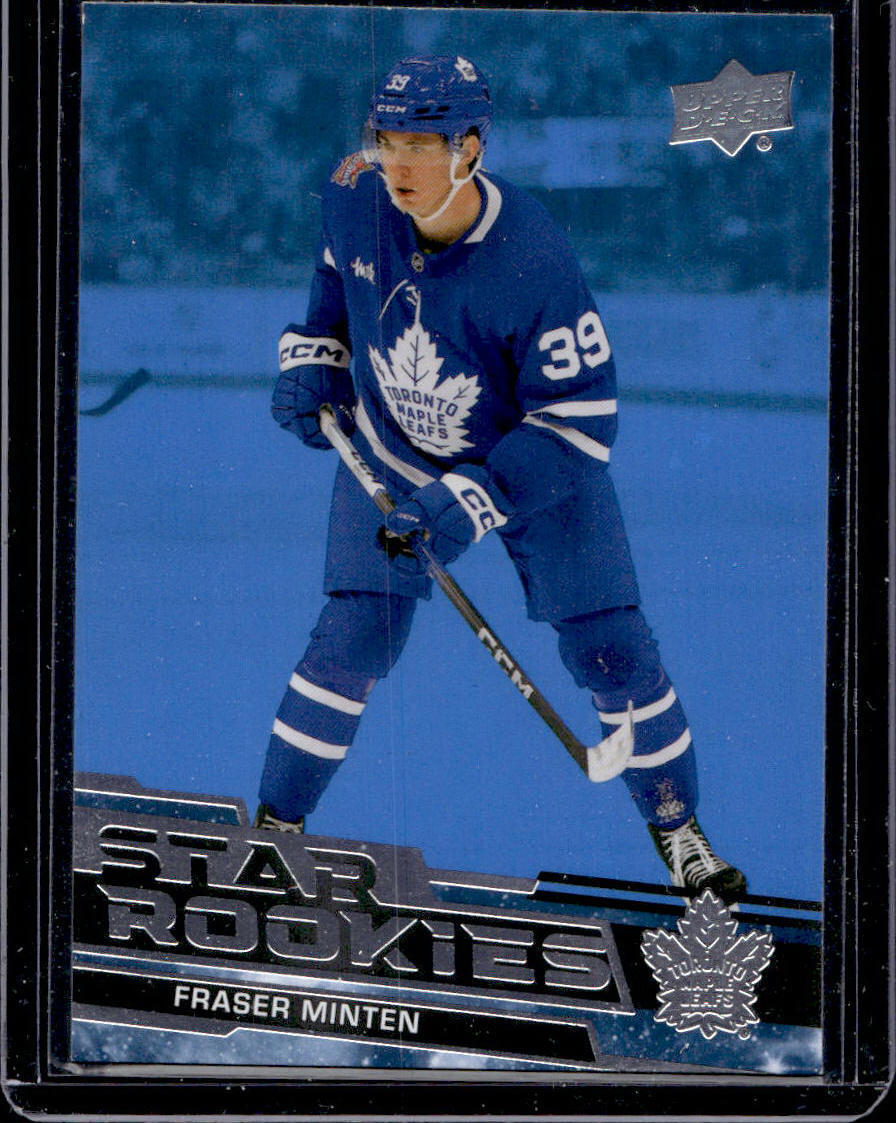 2023-24 Upper Deck NHL Star Rookies Box Set Fraser Minten #23 Blue