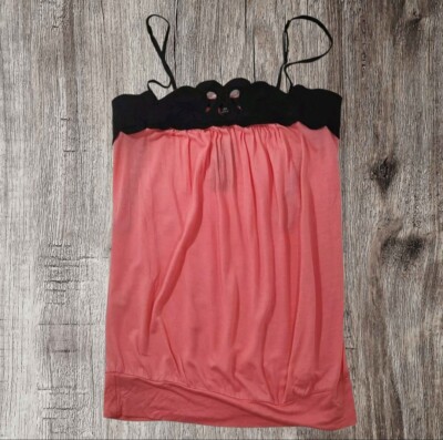 NEU Express Korallenfarbenes Cami Tanktop Damen Größe XS 