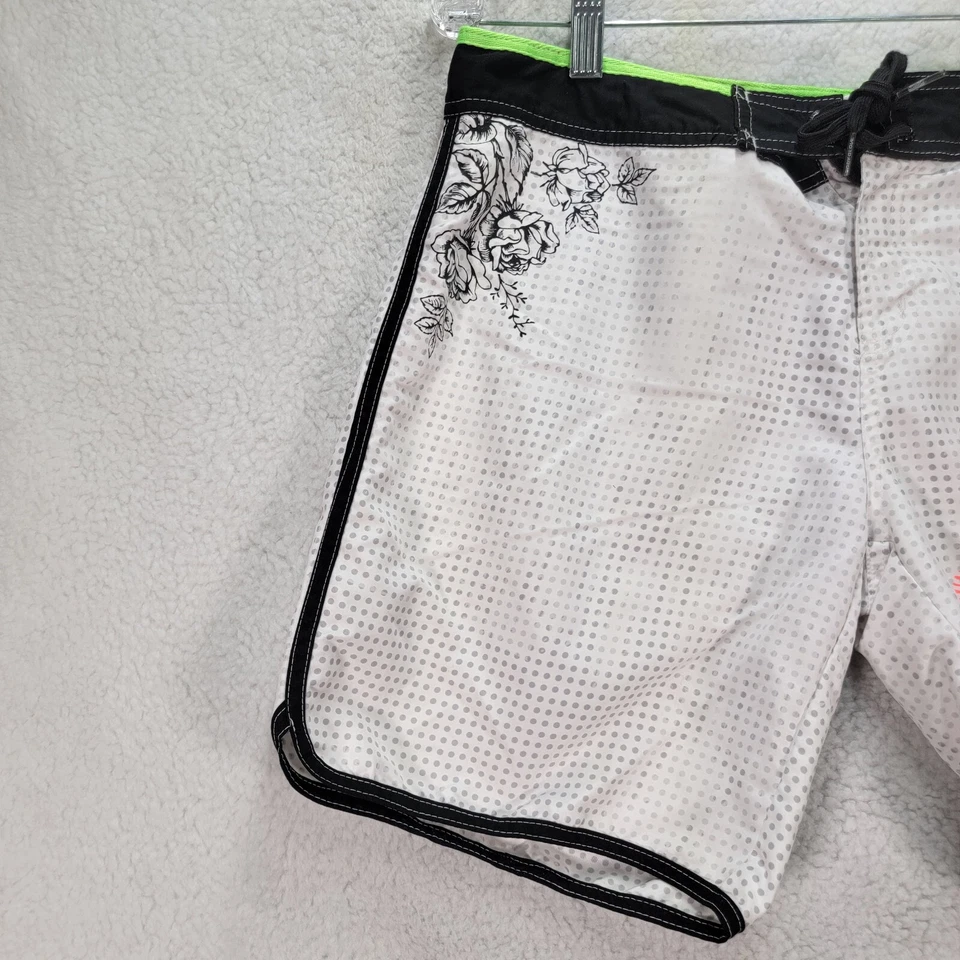 Body Glove Mujer Pantalones Cortos Talla L Blanco Floral Natación Modesto Ropa Activa Playa Bermudas Foto 4 de 4