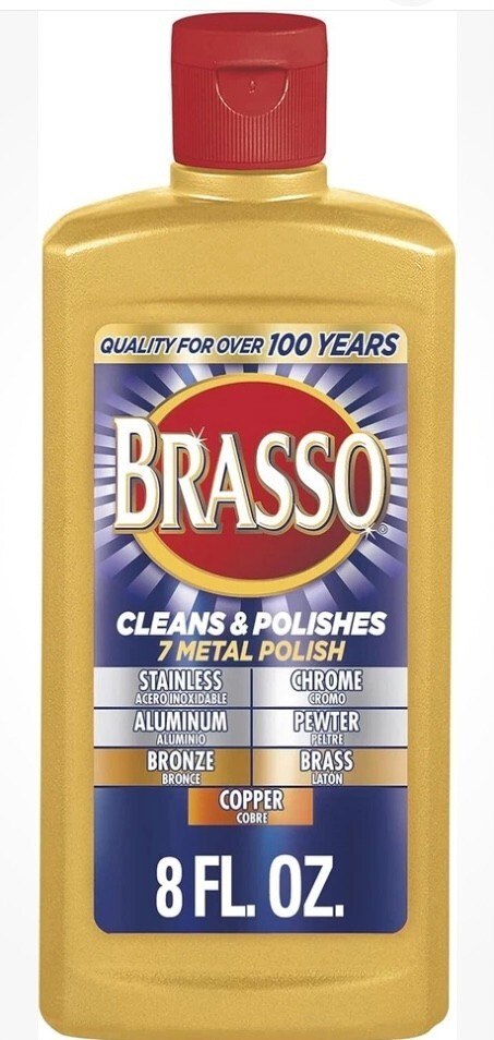 BRASSO Multi-Purpose Metal Polish, 8 oz