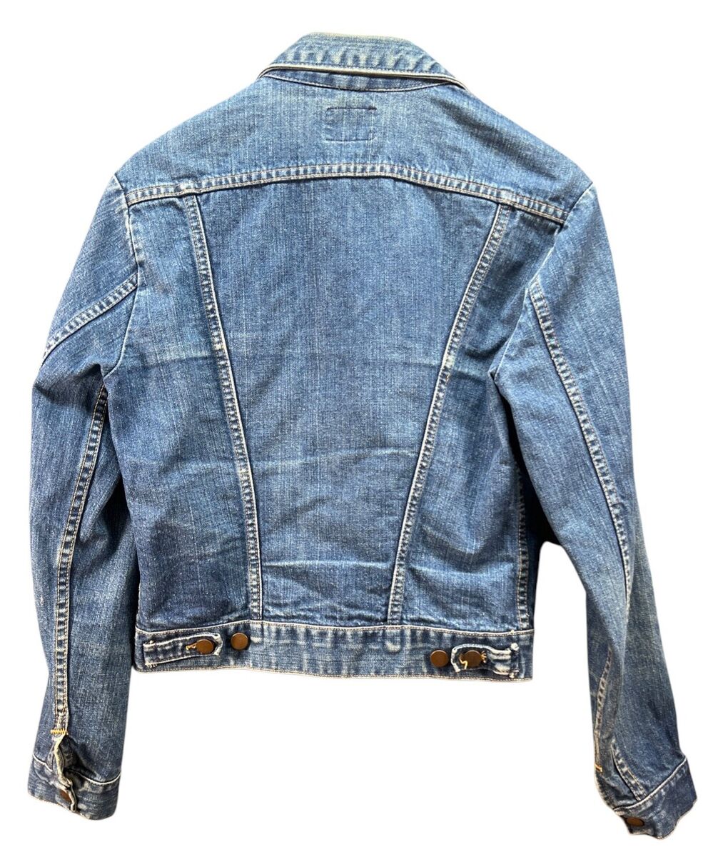 VTG 60'S 70'S WRANGLER USA PLEATED ZIP talon DENIM JEAN VTG 60'S 70'S WRANGLER USA PLEATED ZIP talon DENIM JEAN