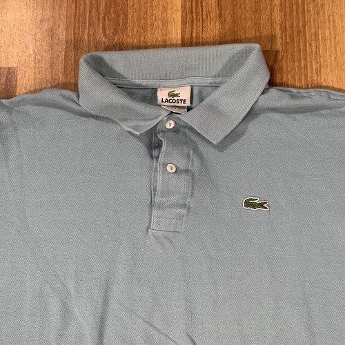 Polo Lacoste uomo 3XL taglia 8 blu manica lunga verde coccodrillo casual golf - Foto 2 di 8