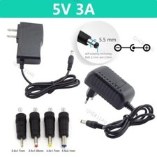 AC/DC 5V 3A Power Supply Adapter Charger 5.5 2.1mm 4.0 1.7mm Converter 18H