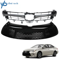 For Toyota Camry SE XSE 15-2017 Front Bumper Upper&Lower Grille Trim Grill Set