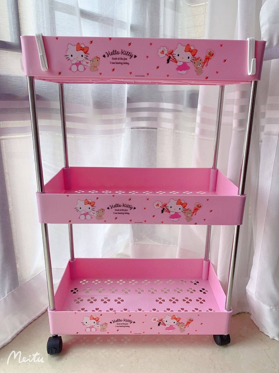 Sanrio Kuromi Cinnamoroll Hello Kitty 3 Tier Shelf Storage