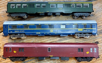 Lot De 6 Wagons Trains Miniatures - 4 Restaurants Capitole Et 2 Voyageurs, Marques Jouef Et Lima