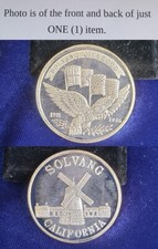 Rare Solvang Cityhood California Danish Capital 1 Oz .999 Silver Round 241903 95.00 per troy oz