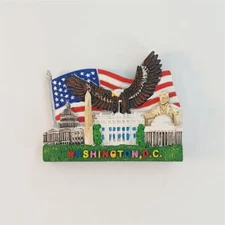 Washington,D.C. Fridge Magnet Refrigerator Sticker Decor Resin America Souvenir