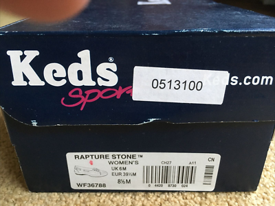 箱 KEDS Sport Womens 8.5 Rapture Stone Tan Beige Boat Slip On Casual