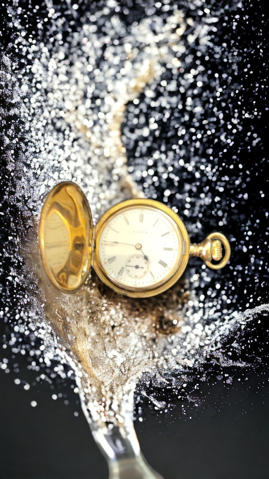 Vintage Elgin Pocket Watch in Finley Engraved 14K Gold 평창군