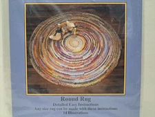 Aunt Philly's Toothbrush Rugs Pattern - Round Rug #AP103