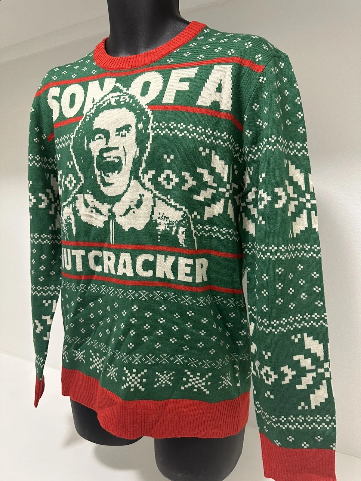NWT Elf Son of a Nutcracker Ugly Christmas Sweater Mens Size Medium