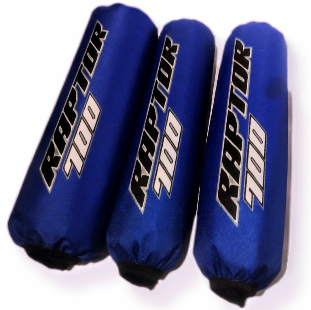 Find Black Flame Shock Covers Yamaha Raptor YFM 700 R (Set Of 3) New In - Foto 14