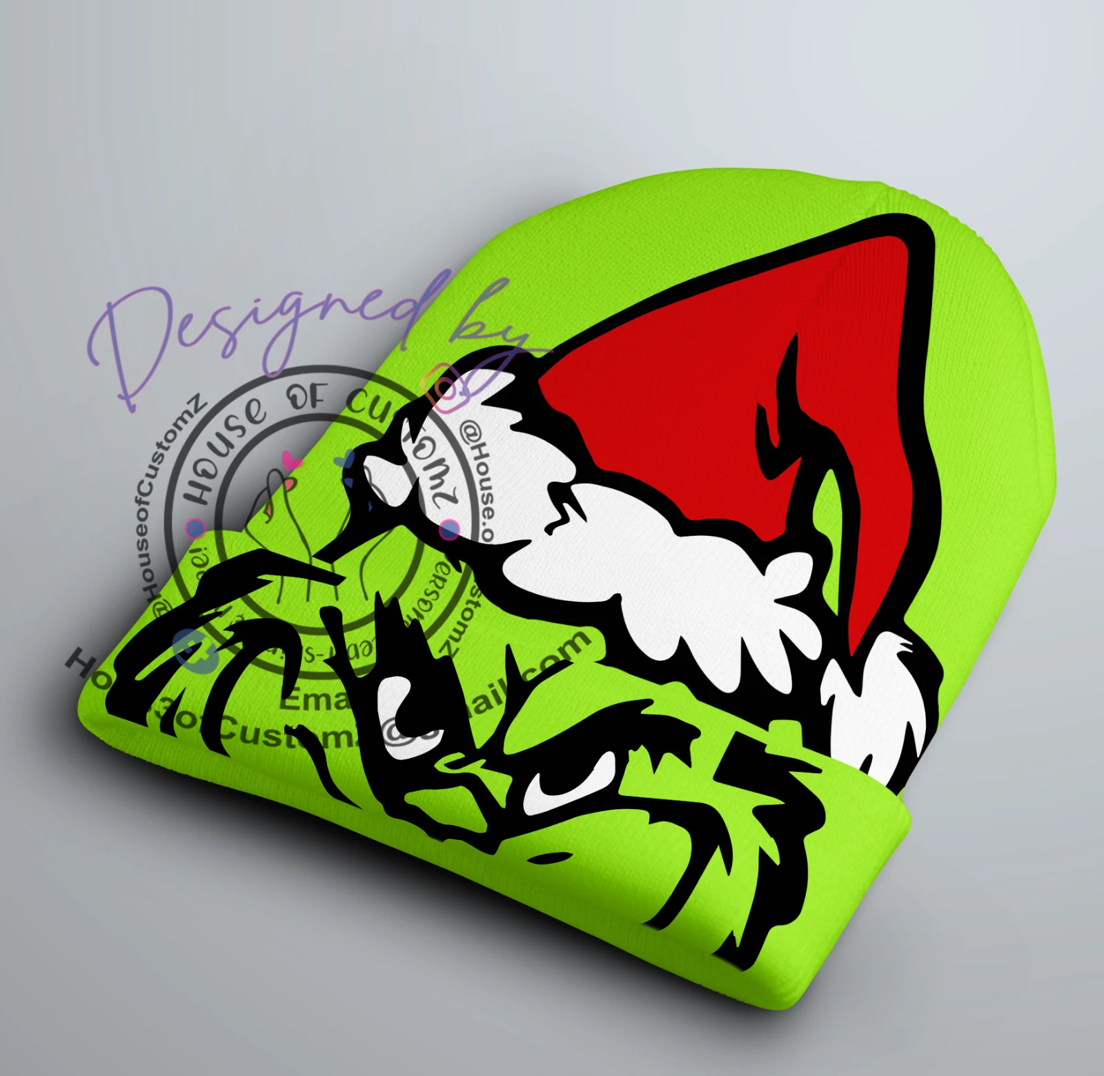 The funny character beanie Green