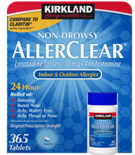 Kirkland Signature Non-Drowsy AllerClear Antihistamine Loratadine 10mg, 365 Tab