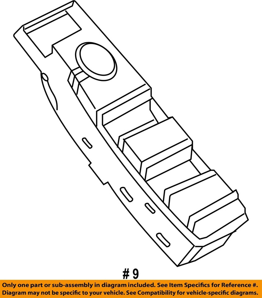 NISSAN OEM 2224 Pathfinder Front Door Interior TrimWindow Switch