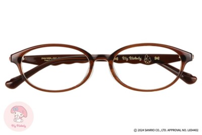 My Melody Glasses Eyeglass Frame with Demo Lens Oval Cloth Pouch
