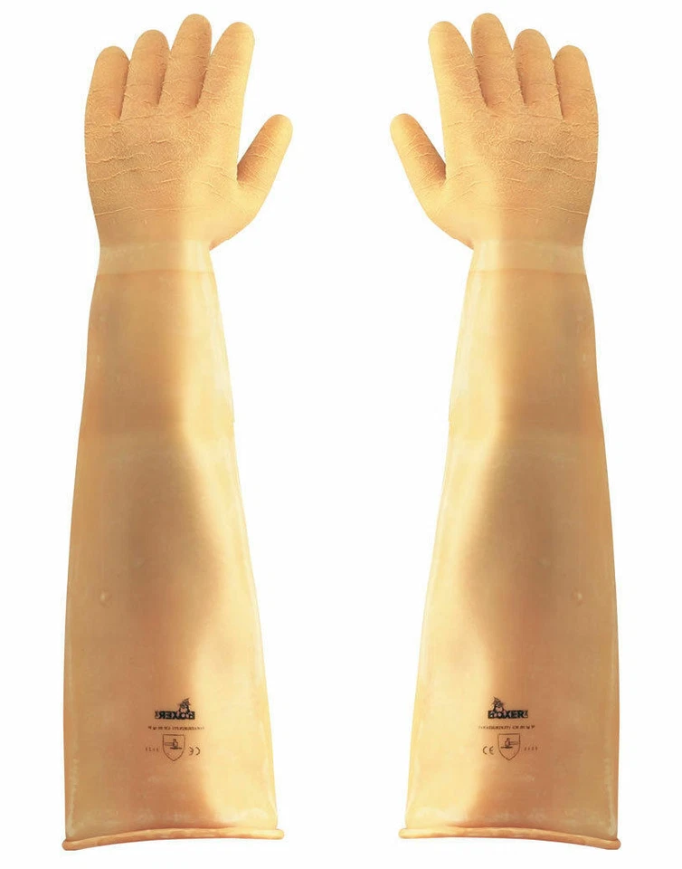 GUANTI GUANTO IN LATTICE LUNGHI PARAZIGRINATO PER MUNGITURA CM 60 TG 10 (16668)