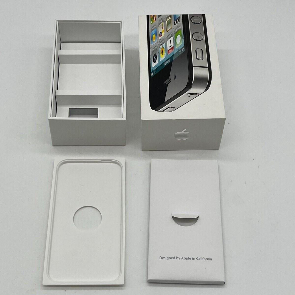 Original Black Apple iPhone 4S Replacement Box W Phone Tray Pre