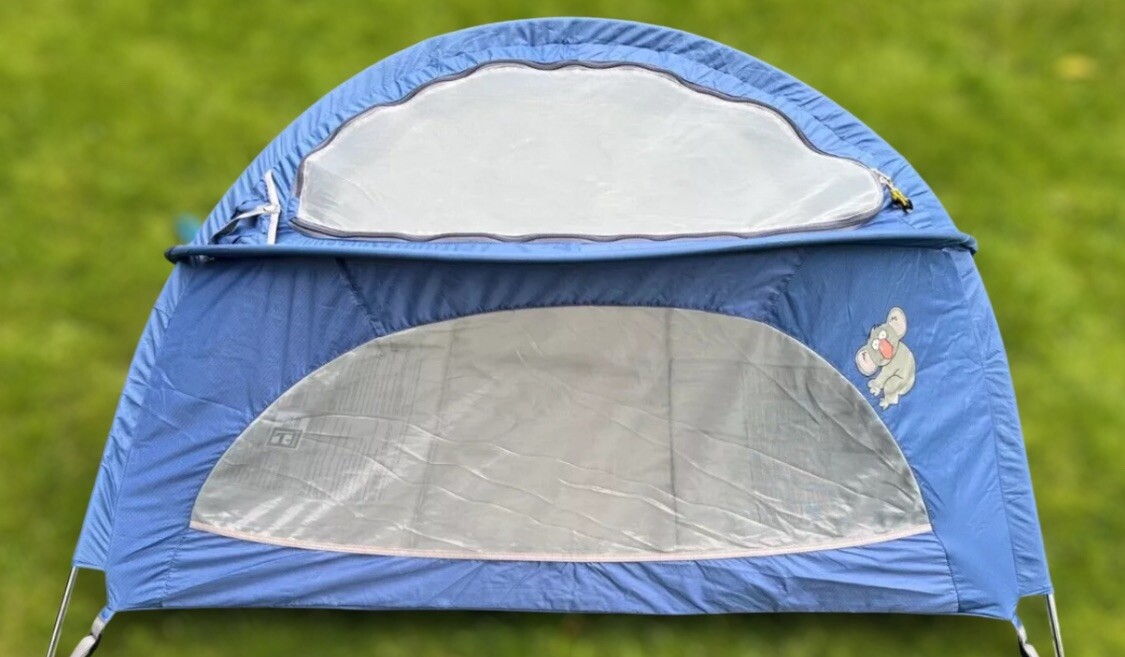 Littlelife Arc Travel Cot Blue Arc Small Travel Cot For Camping