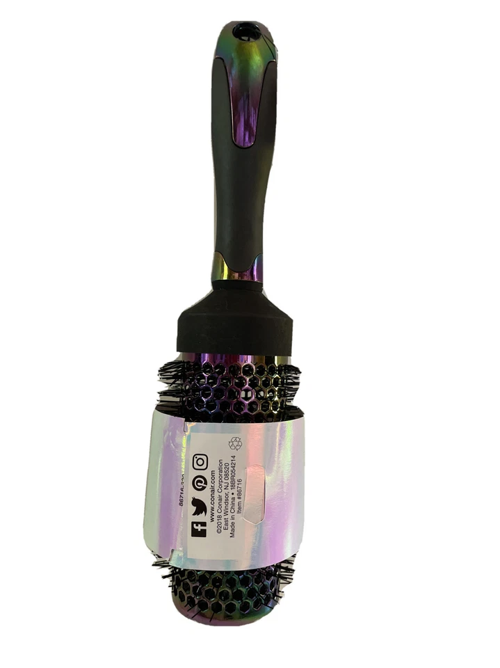 Cepillo Redondo Térmico Conair Rainbow Collection Estilo Seco y Voluminizar Nuevo  Foto 4 de 4