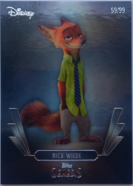 Topps Genesis 2025 Disney Nick Wilde 34 Base Card 55/99